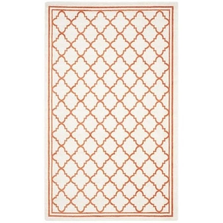 Safavieh Amherst Power Loomed Rectangle Rug, Beige - Orange, 2 Ft. 3 In. X 11 Ft. AMT422F-211